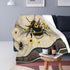 dollffey 50"X60" Bee Blanket Bees Sunflower Decor Throw Blanket Super Warm Soft Plush Lightweight Fleece Flannel Winter