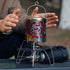 Camping heater Butane heater Candle heater Tent heater Small propane heater Emergency heater Portable stainless steel camping heater (silver) by RBRSLALA