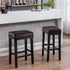 2 Pack Counter YISUN Stool Covers Rectangle - Stretch Oilproof Waterproof PU High Chair Cover Vanity Stool Cover Pub