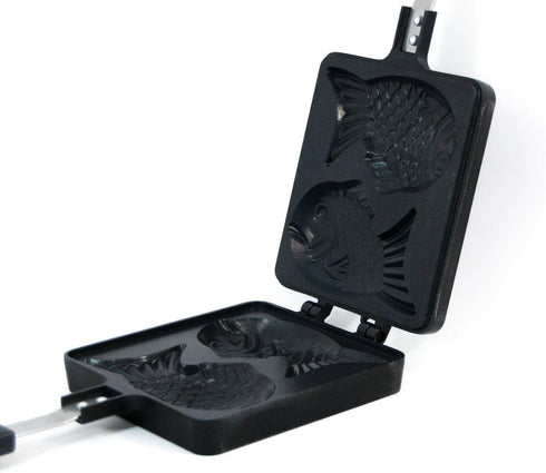 Taiyaki Japanese Fish-shaped Pancake Double Pan - Made in Korea