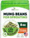 Mung Bean Sprouting Seeds - NON GMO- Resealable Bag for Longer Freshness