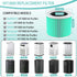 HY1800 True HEPA Replacement Filter Compatible with MORENTO/CHIVALZ/Loytio/AYAFATO/Honeyuan/IOIOW HY1800 Air Purifier, 3-in-1 H13 True HEPA Activated Carbon HY1800 Filter, 2 Pack