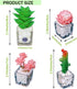 Plant Magnets for Fridge Succulent Artificial Plants Refrigerator Magnets,Funny 3D Resin Decorative Succulent Fridge Magnets Refrigerator Set of 4 by OULIGET