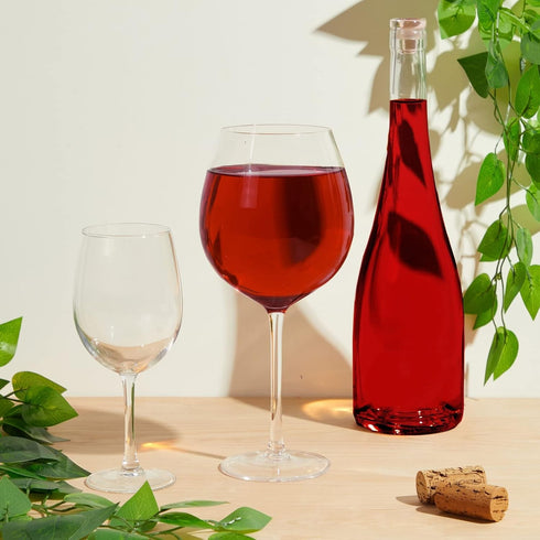 Juvale 25oz Oversized Giant Wine Glass with Stem – Extra Large Full Bottle Glass for Champagne, Funny Gift