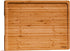 SMIRLY Large Bamboo Cutting Board for Kitchen, Wooden Board with Juice Groove