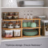 3 Shelf(2 Pack),Plate Countertop VERTORGAN Tier Bamboo Corner Organizer,Dish Drying Rack,Kitchen Spice Rack