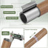 Wood Curtain Rods 18 to 60 Inch, 1 Inch Boho Adjustable Imitation Wood Grain Decorative Rods