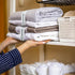 Sheet Organizers and Storage Bands, Elastic Bed Sheet Straps/Storage Organizer for Linen Closet, 4 Pieces (Twin)