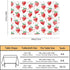 TKS MITLAN Summer 60 84 Inch 6-8 Red Strawberry Decorative Rectangle Tablecloth Fruits Strawberry Leaves Polyester