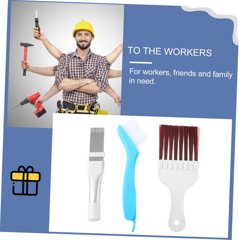 HOMSFOU 1 Set Air Conditioner Cleaning Brush Kitchen Cleaning Brush Cooling fin Comb Cleaner Brush a/c Condenser air Conditioning Condenser Air Conditioner Cleaning Tool Clean Brush fins by HOMSFOU