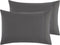 Empyrean Bedding Pillow Case Set of 2, Standard Size, Soft Microfiber, Dark Grey