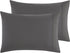 Empyrean Bedding Pillow Case Set of 2, Standard Size, Soft Microfiber, Dark Grey