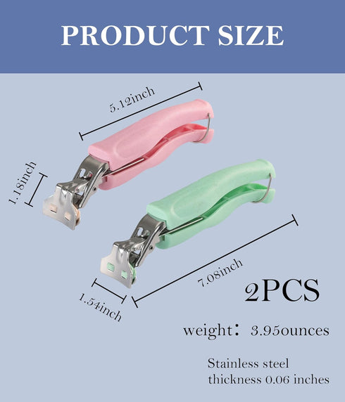 Stainless Steel Anti-Scalding Hot Bowl Dish Gripper Clips Tongs Clamp Holder for Moving Hot Plates (2, Green, Pink)