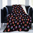 Cute Dog Paw Print Theme Blanket 50x60-Inch Lightweight and Compact for Easy
