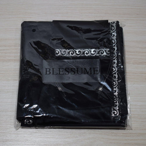 BLESSUME Black Altar Tarot Table Cloth Velvet Square Divination Wicca with Tarot Pouch
