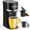 Single Serve Coffee Maker for K-Cup and Ground Coffee, Fast Brew, 6-12