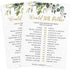 Set 5 50 Printed Party Bridal Shower Game Fun Games and Activities for Guests, Includes Bingo, Trivia, and Advice