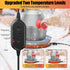 Ganggend 15" 1-8 110 Chicken Water Heater for Winter, Waterer Heated Base for Gallon Metal Plastic Poultry Water, Watt