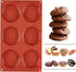 Silicone Egg Mold Muffin Top Pans, 3 Inch Non-stick Whoopie Pie Baking Pan for Mini Cakes, Breakfast Sandwiches