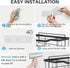 FEPTUASE (Double*4pcs) Shower Caddy Adhesive Replacement, Transparent Strong Adhesive Hooks, No Drilling, Waterproof