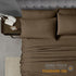 Home Collection Micro Caress Luxurious Sheet Set - 90GSM 4-Piece Queen Size - Brown Color