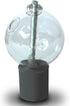 Ner Mitzvah Glass Paraffin Shabbat Candle Holder Cup and Wick - Ball Shape, 2 Pack - Elegant Design