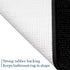 LOCHAS Black Luxury Shaggy Bathroom Rug, 24 x 17 Inch, Washable Non-Slip Plush Chenille Bath Mat for Shower