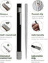 Wamery Serrated Knife Sharpener, Black Pocket Knife Sharpener with Retractable Diamond Sharpening Rod
