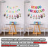 Llama Birthday Garland, Funny Alpaca Face Portrait Bunting for Hilarious Bday Party Decoration
