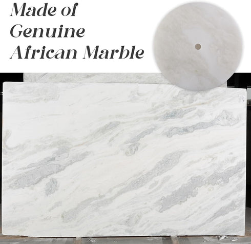 Countertop, 6" Koville African Genuine Marble Paper Towel Holder Stone Base Gold Rod Paper Towel Holder Stand