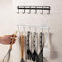 YYaaloa 2Pack Wall Hooks - Coat Hat Hook White Rack with 6 Hooks for Key Hanger and Clothes Holder