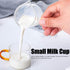 Espresso Measuring Glass, 100ml Double-Mouthed Cup with Handle, Barista Shot Glass Measuring Pitcher