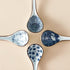 Set of 4 Asian Ceramic Soup Spoons, Long Handle for Ramen, Dumplings, Pho, Miso, Dishwasher Safe