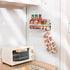 2 Shelf(1 pack Magnetic Spice Rack for Refrigerator Spice Organizer, Strong Magnetic Shelf with Removable Hooks Space