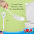 3 Pack, LOLA Toilet Bowl Brush w/Curved Head, Coated Wire, Durable Poly Bristles, Reaches Under Toilet Bowl Rim