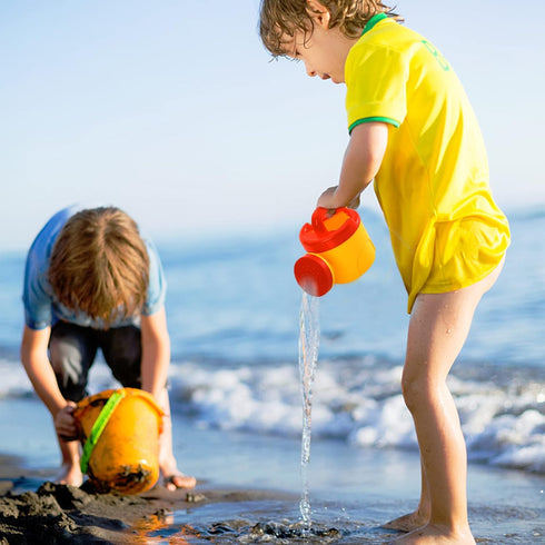 3 Pack Nicunom Plastic Watering Cans for Kids, Sand and Beach Toy Watering Can Toys Kid Garden Water Can Children
