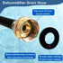 Leakproof Dehumidifier Drain Hose - 3/4 Inch FHT Connection Brass Interface, 12 Feet Thickened Hose for Dehumidifiers