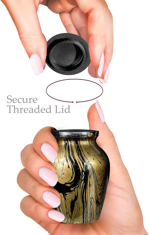 Trupoint Memorials Small Urns for Human Ashes Keepsake, Camouflage Decorative Mini Cremation Urn