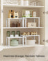 Set 4 Counter UKCS027W01 SONGMICS Cabinet Organizer Shelf, of Kitchen Shelves, Kitchen Storage, Spice Rack, Stackable