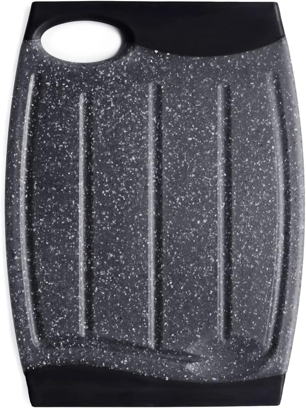 7.48" Mini Plastic Cutting Board for Kitchen, Small Non-Slip Board with Juice Grooves, Dishwasher Safe, Easy Grip