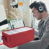 CD Storage Boxes - 2 Pack Case Storage, Holds 30 CDs in Jewel Cases, 60 in Slim Cases, 165 in Sleeves (2pack-red)