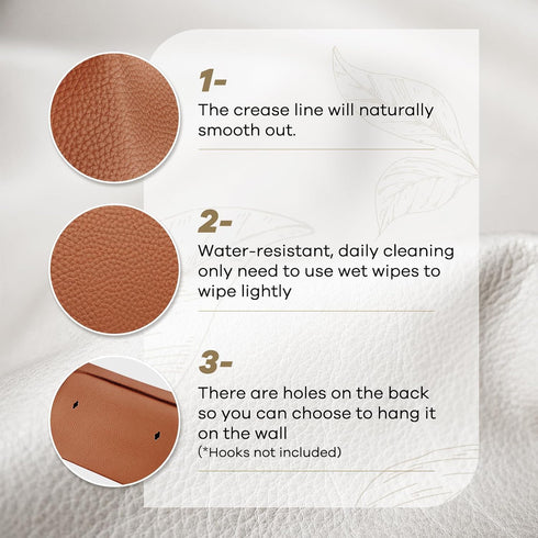 QUISBE (Brown-1 Pack) Disposable Hand Towel Box Cover Compatible with Kleenex Disposable Paper Hand Towels, Leather