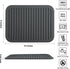 Trivets for Hot Pots and Pans, Large Black Silicone Trivets, Multi-Purpose Silicone Mat for Countertops Heat Resistant, Trivets for Quartz Countertops, Silicone Hot Pads for Kitchen, Set 2 by IFFMYJB