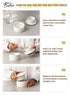 French Butter Crock with Lid, White Porcelain Butter Keeper with Waterline for Fresh Soft Butter without Refrigeration