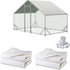 Chicken Coop Cover Waterproof and UV, 11.3 * 6.3 FT Chicken Run
