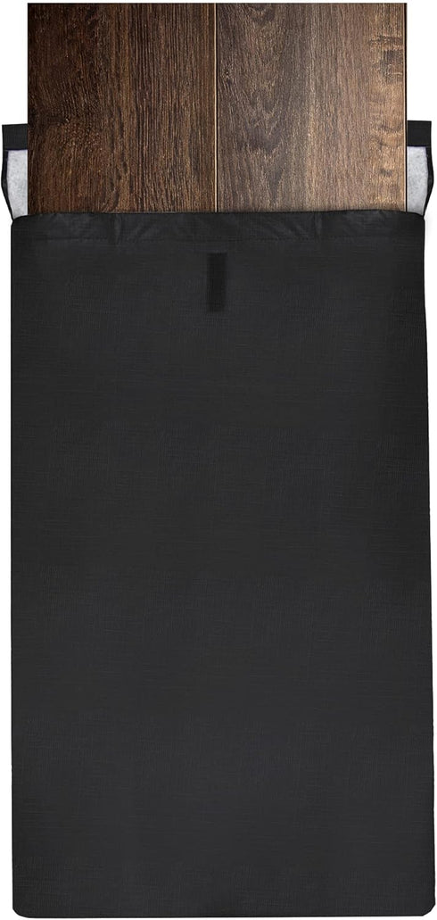 Sorfey Felt Lined Dining Table Leaf Storage Bag, Water Resistant & Scratch Resistant, 52" x 28", Black