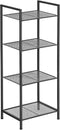 SONGMICS 4-Tier Storage Rack, Bathroom Shelf, Extendable Plant Stand with Adjustable Shelf,