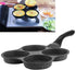 Pancake Non Stick 4 Cups Omelet Pan, 4 In 1 Breakfast Maker, Mini Pancake Egg Frying Pot for Home Kitchen
