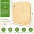 Small Bamboo Wood Cutting Board 8"Mini Lightweight Wooden chopping boards for Fruit, Vegetable, Camping Trip. by LorisArm