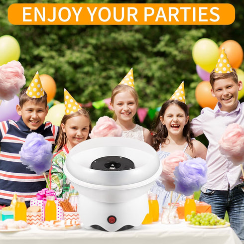 Mini Cotton Candy Machine for Kids, Includes Sugar Scoop and Sticks, Perfect for Birthday Parties and Home Use